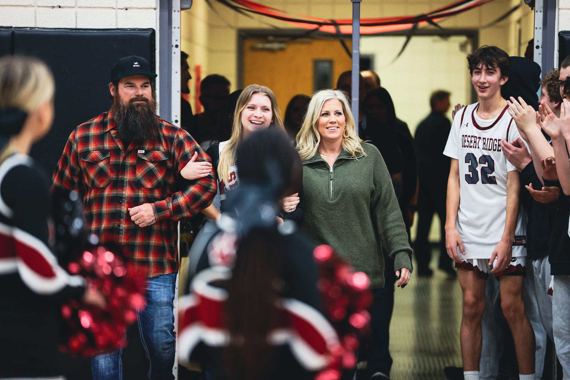 Addi and her family at introduction