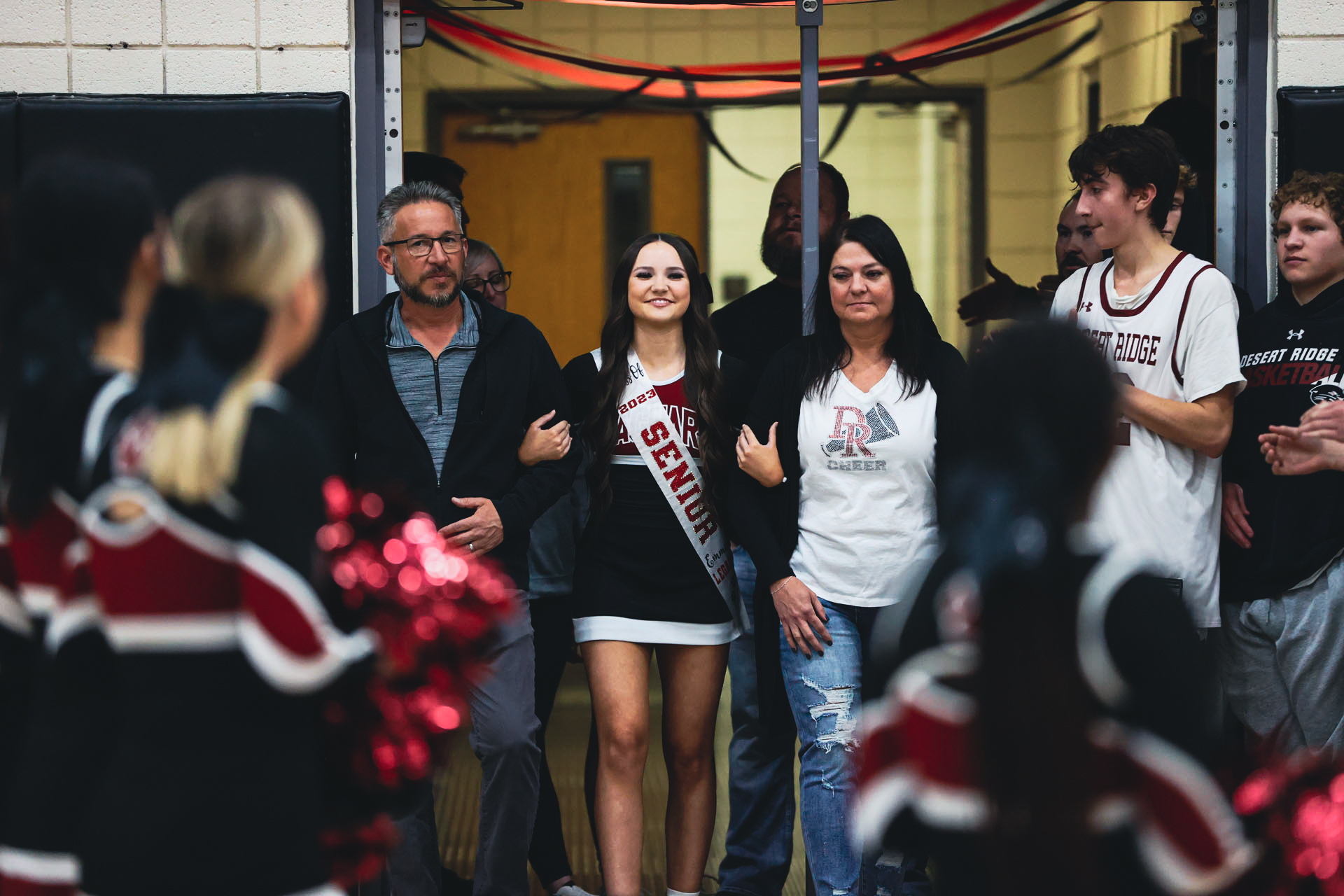 Emma with her family at introduction