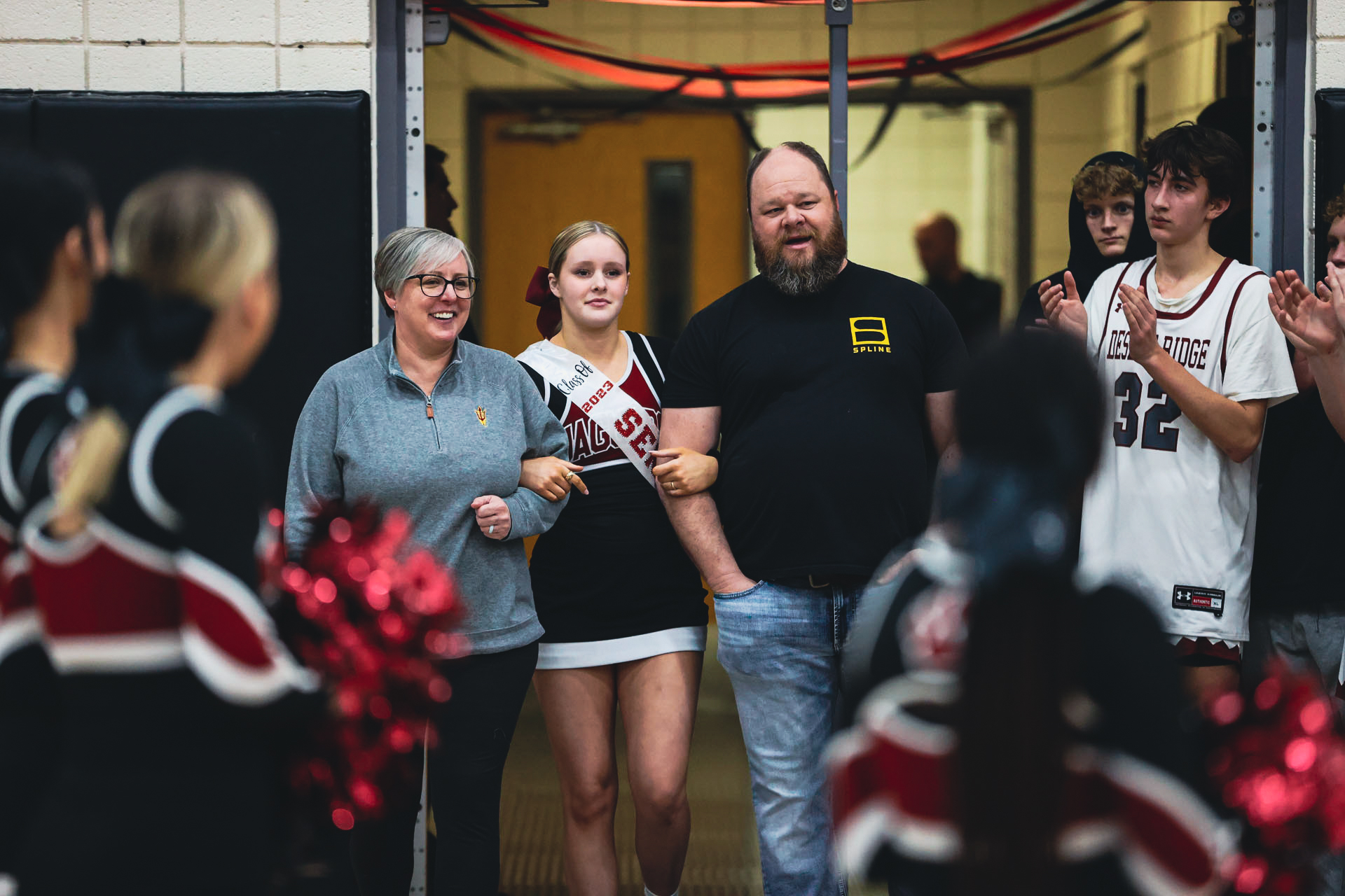 Lauren and her family at introduction